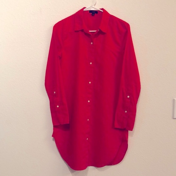 J. Crew woman Red tunic pre-owned-excellent - Picture 1 of 6